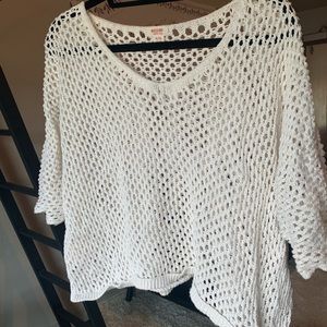 Netted swim cover up